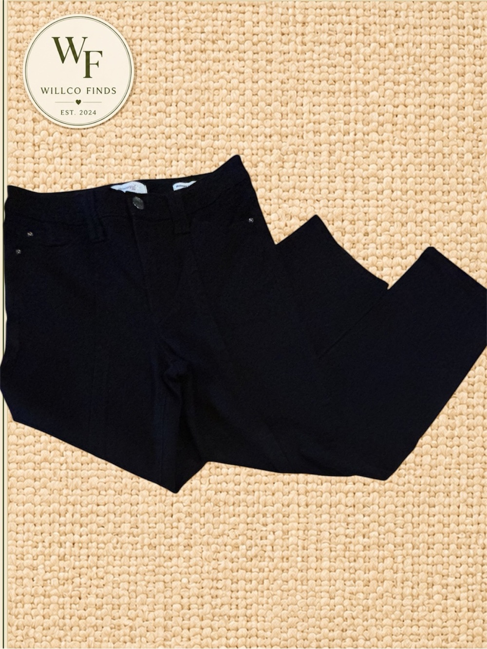 Skinnygirl December Slim Straight Jeans Women’s 28/6 Black High Rise Pants